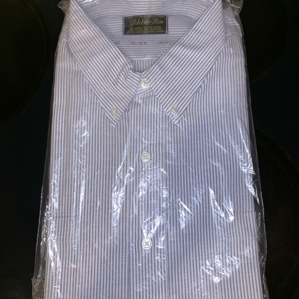 NWT Gold Star Short Sleeve Button Down Size XL